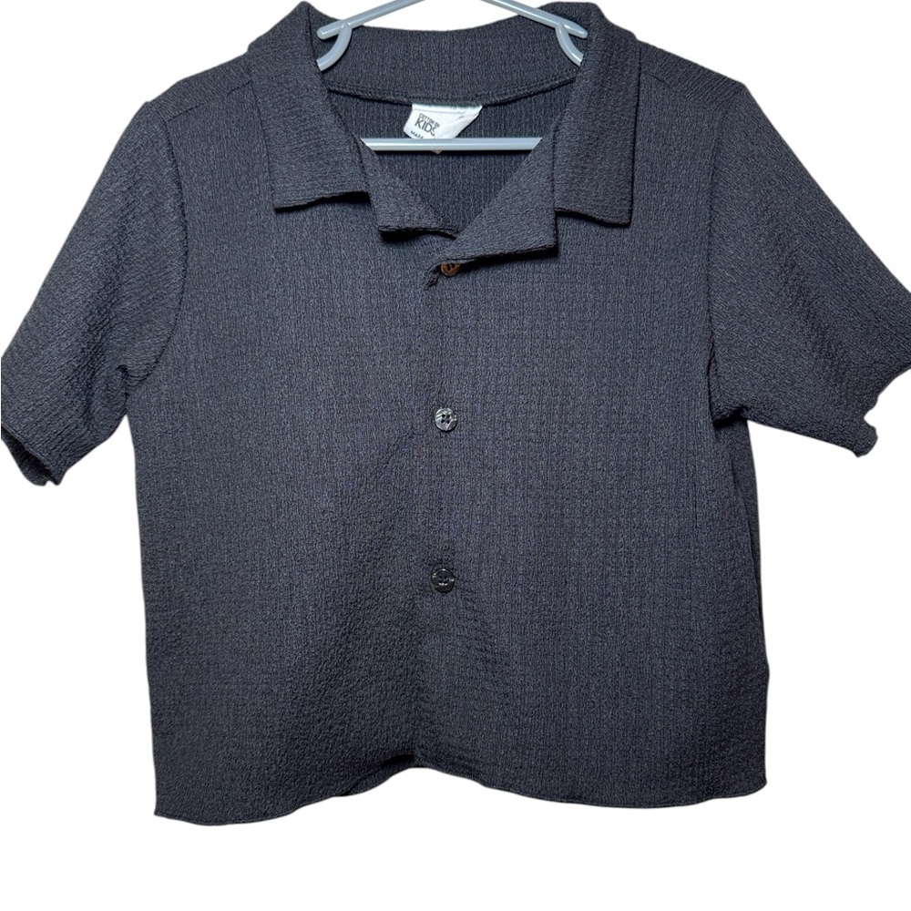 Cotton On Kids Two Piece Set Black Button Down Top and Wide Leg Pant Size 6T - Picture 10 of 14
